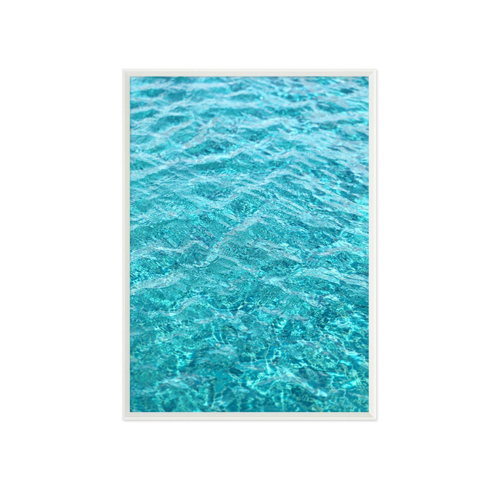3D Sea Wave 005 Fake Framed Print Painting Wallpaper AJ Creativity Home 