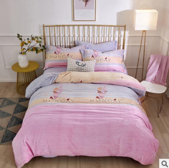 3D Pink 20163 Bed Pillowcases Quilt