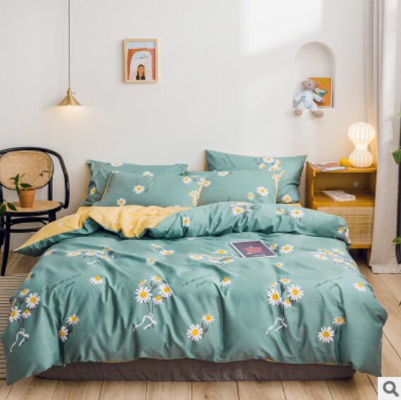 3D Green Flower 17061 Bed Pillowcases Quilt