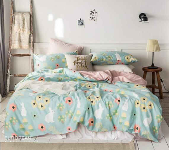 3D Light Blue Flower 16031 Bed Pillowcases Quilt
