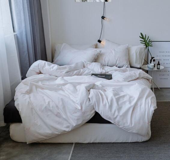 3D Pure White 16005 Bed Pillowcases Quilt
