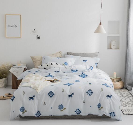 3D Blue Pattern 20338 Bed Pillowcases Quilt