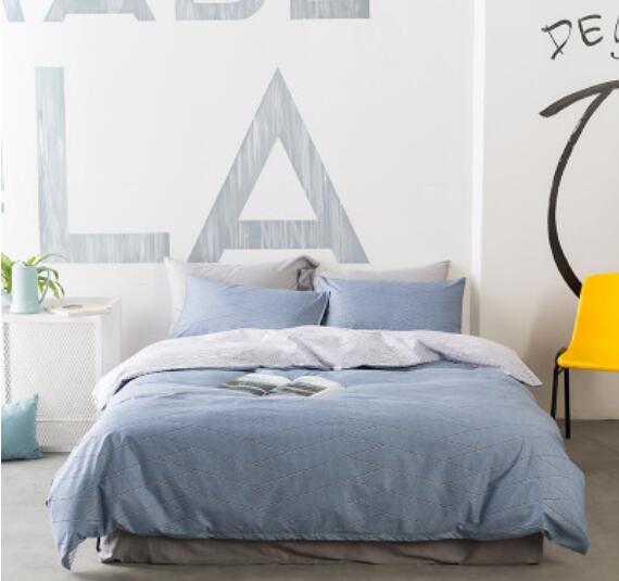 3D Light Blue 30296 Bed Pillowcases Quilt