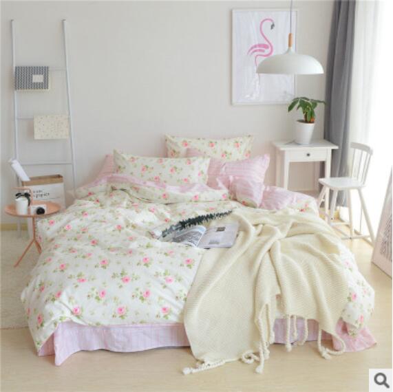 3D Little Pink Flowers 20296 Bed Pillowcases Quilt