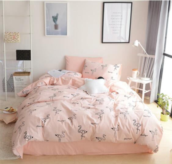 3D Flamingo Lines 20283 Bed Pillowcases Quilt