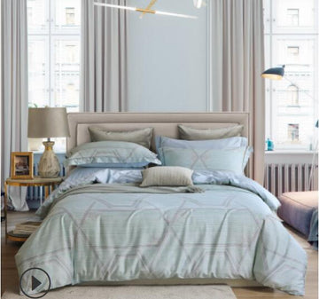3D Light Green 20139 Bed Pillowcases Quilt