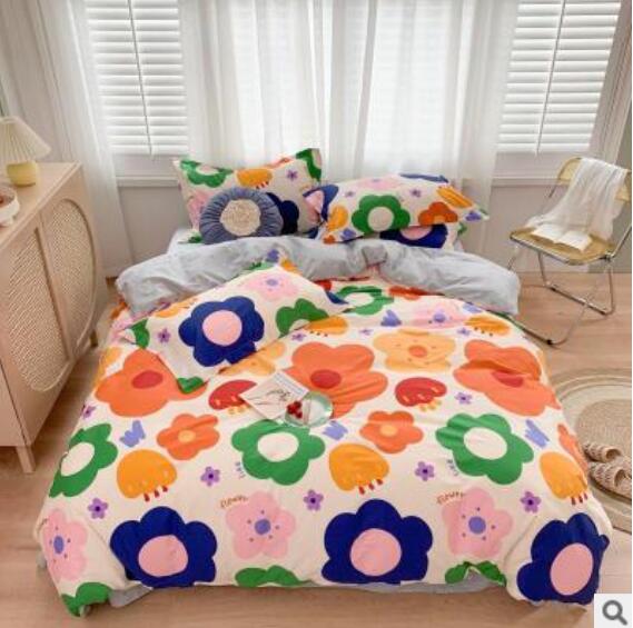 3D Colored Flowers 40153 Bed Pillowcases Quilt