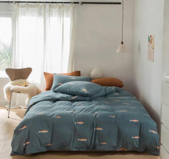 3D Dark Green Fish 17147 Bed Pillowcases Quilt