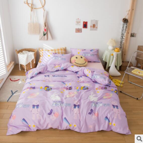 3D Purple Pattern 40223 Bed Pillowcases Quilt