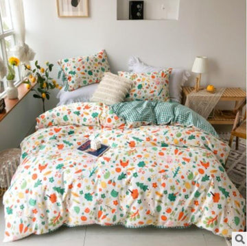 3D Colorful Floral 50055 Bed Pillowcases Quilt