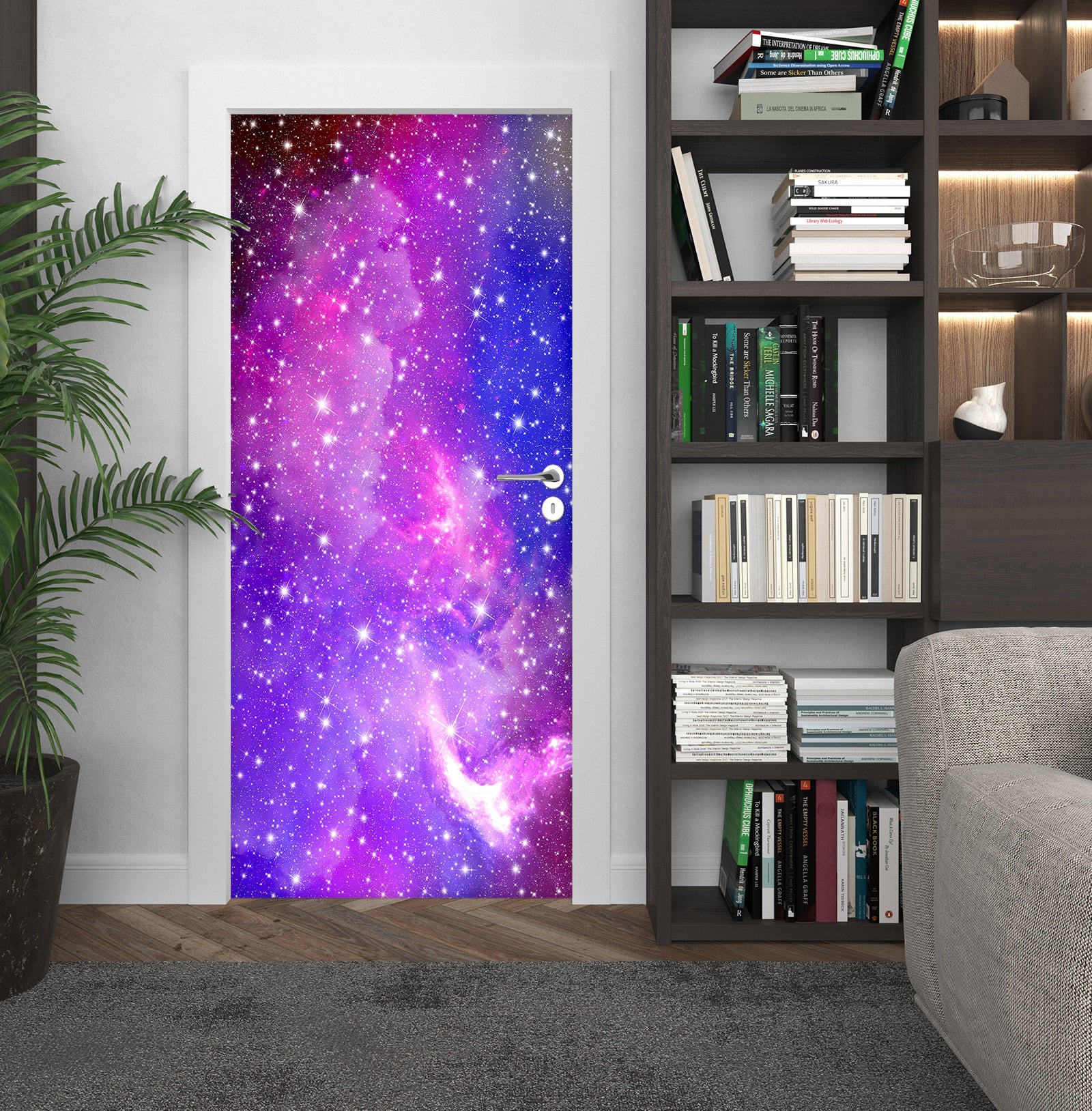 3D Starry Sky 24187 Door Mural