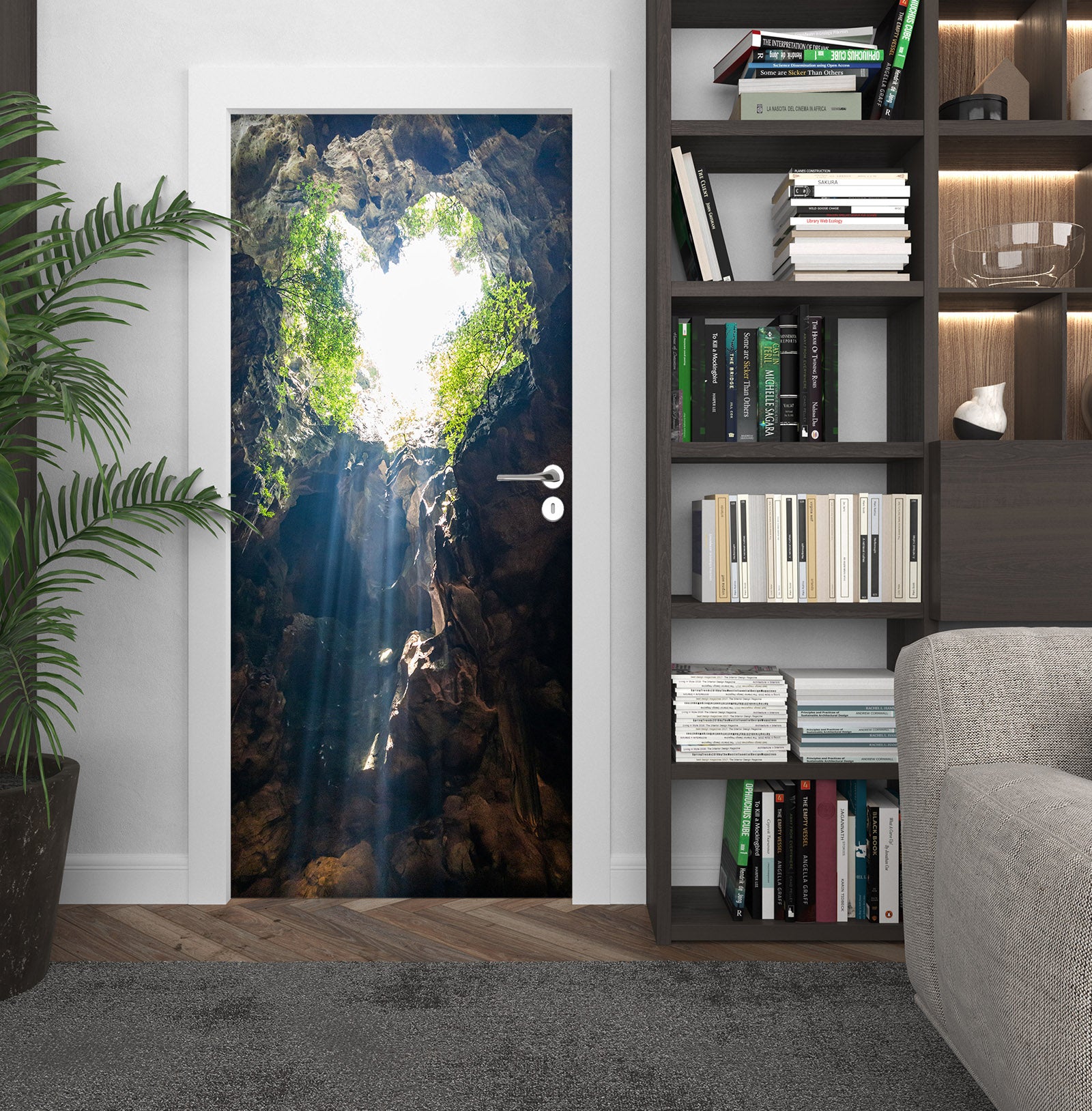 3D Cave 25125 Door Mural