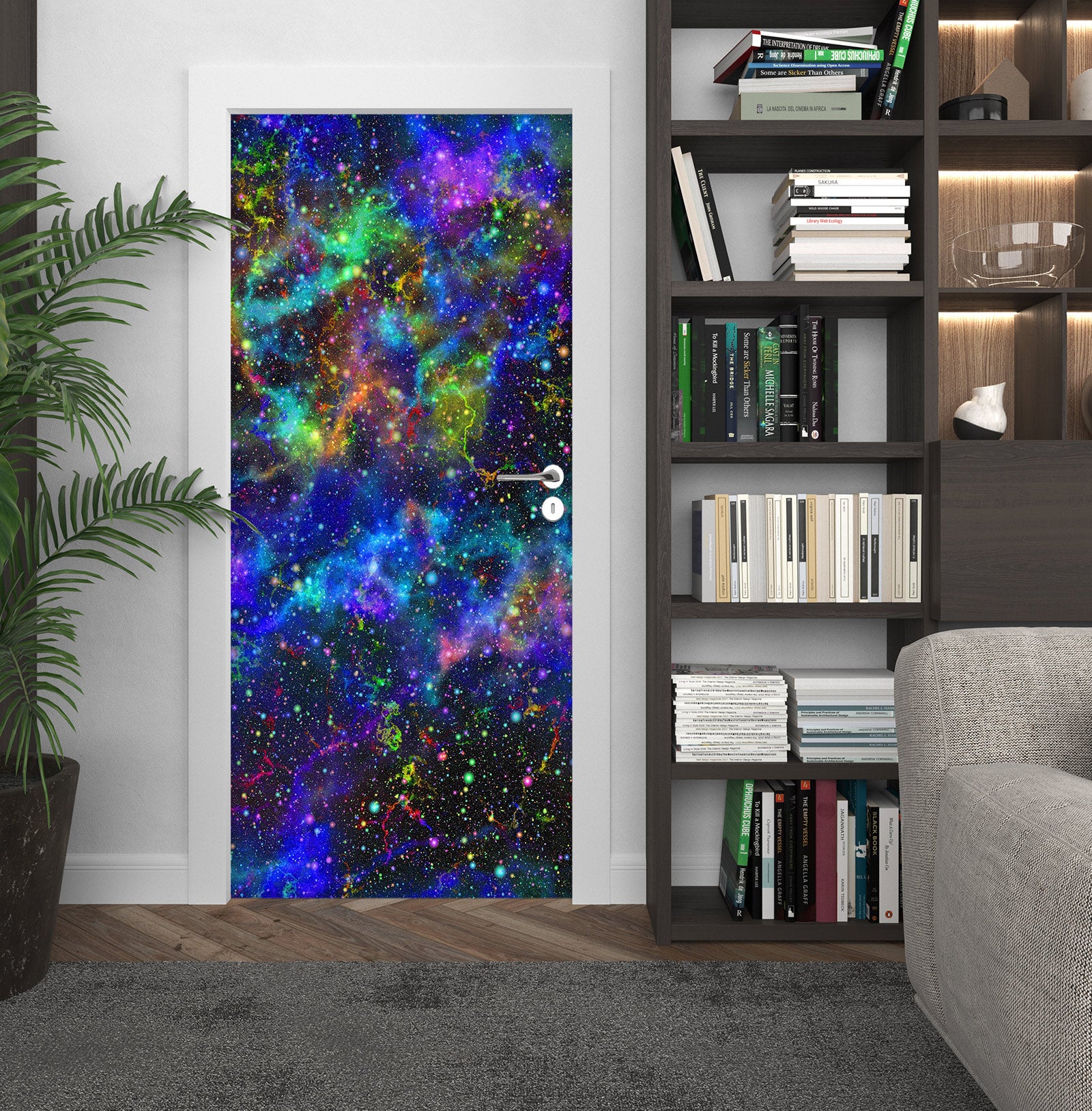 3D Starry Sky 24122 Door Mural