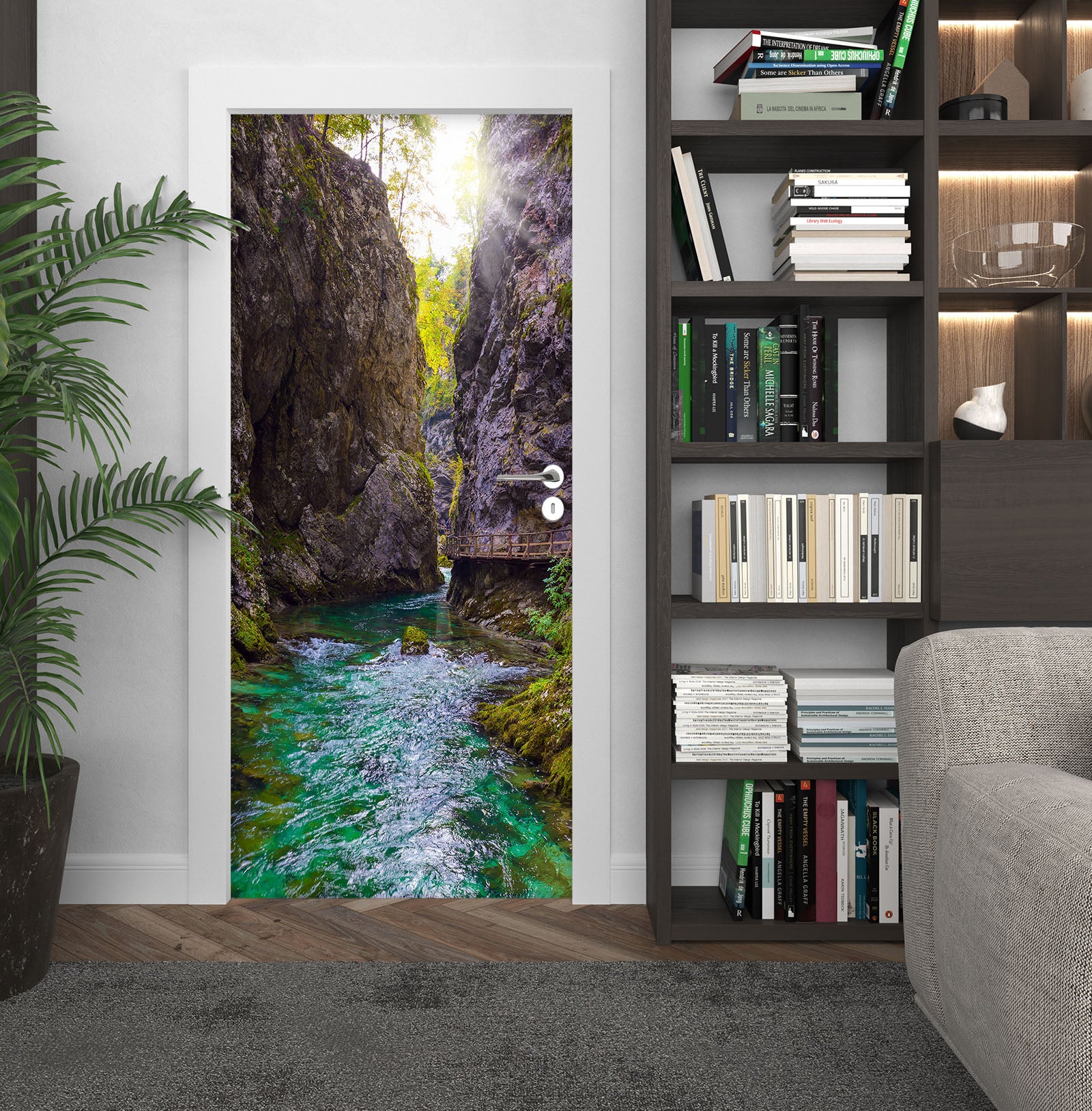 3D Mountain 25131 Door Mural