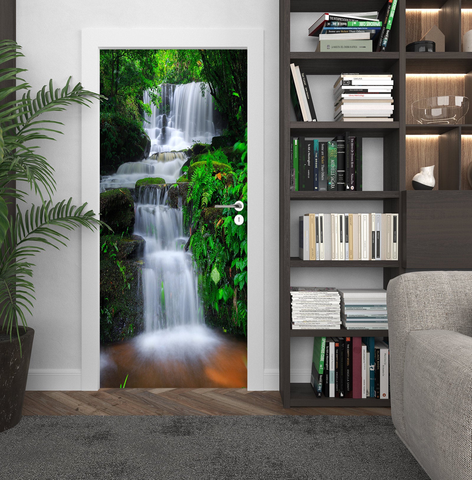 3D Waterfall 24110 Door Mural