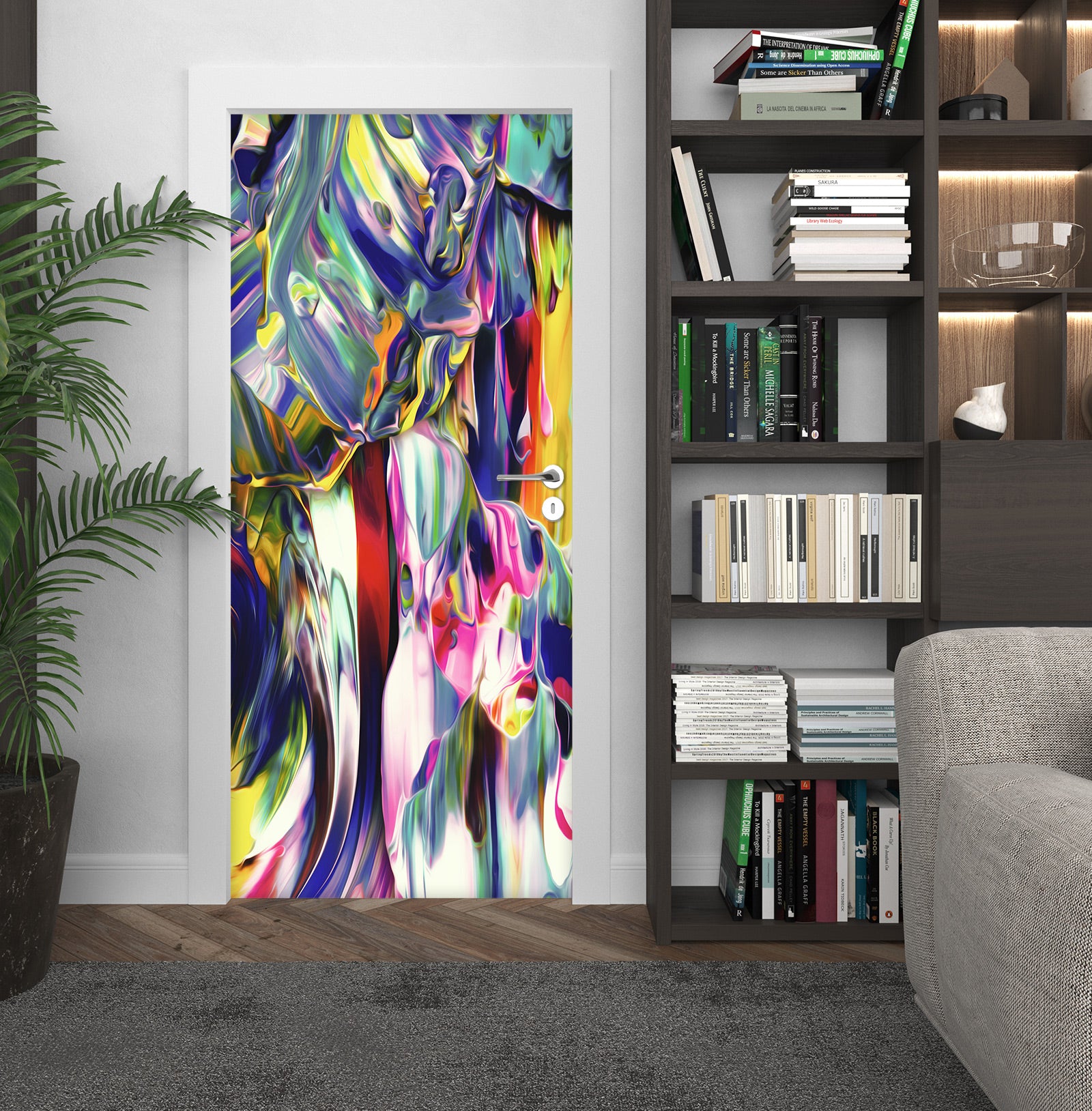 3D Colorful  24219 Door Mural