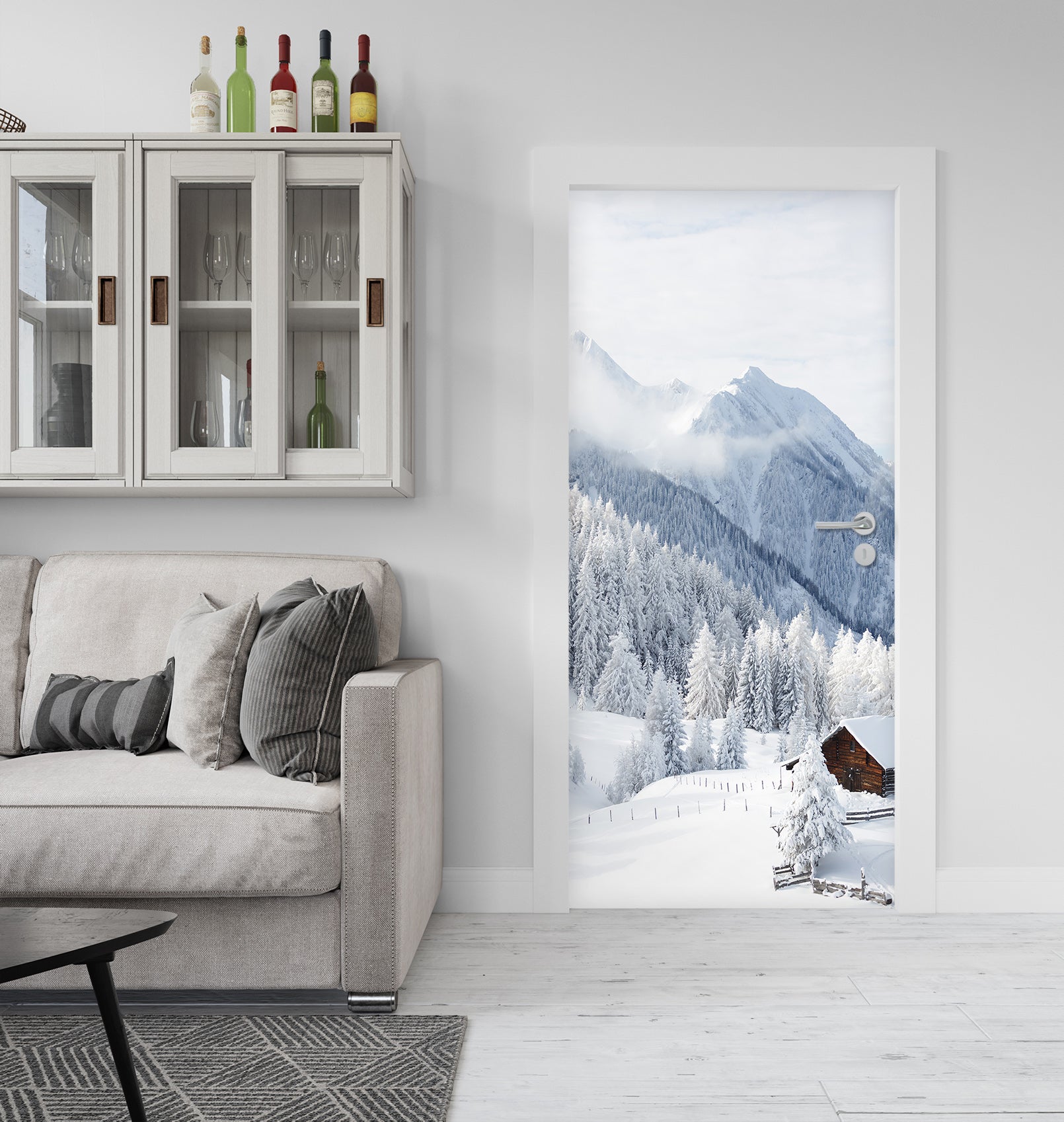 3D Snowfield 25083 Door Mural