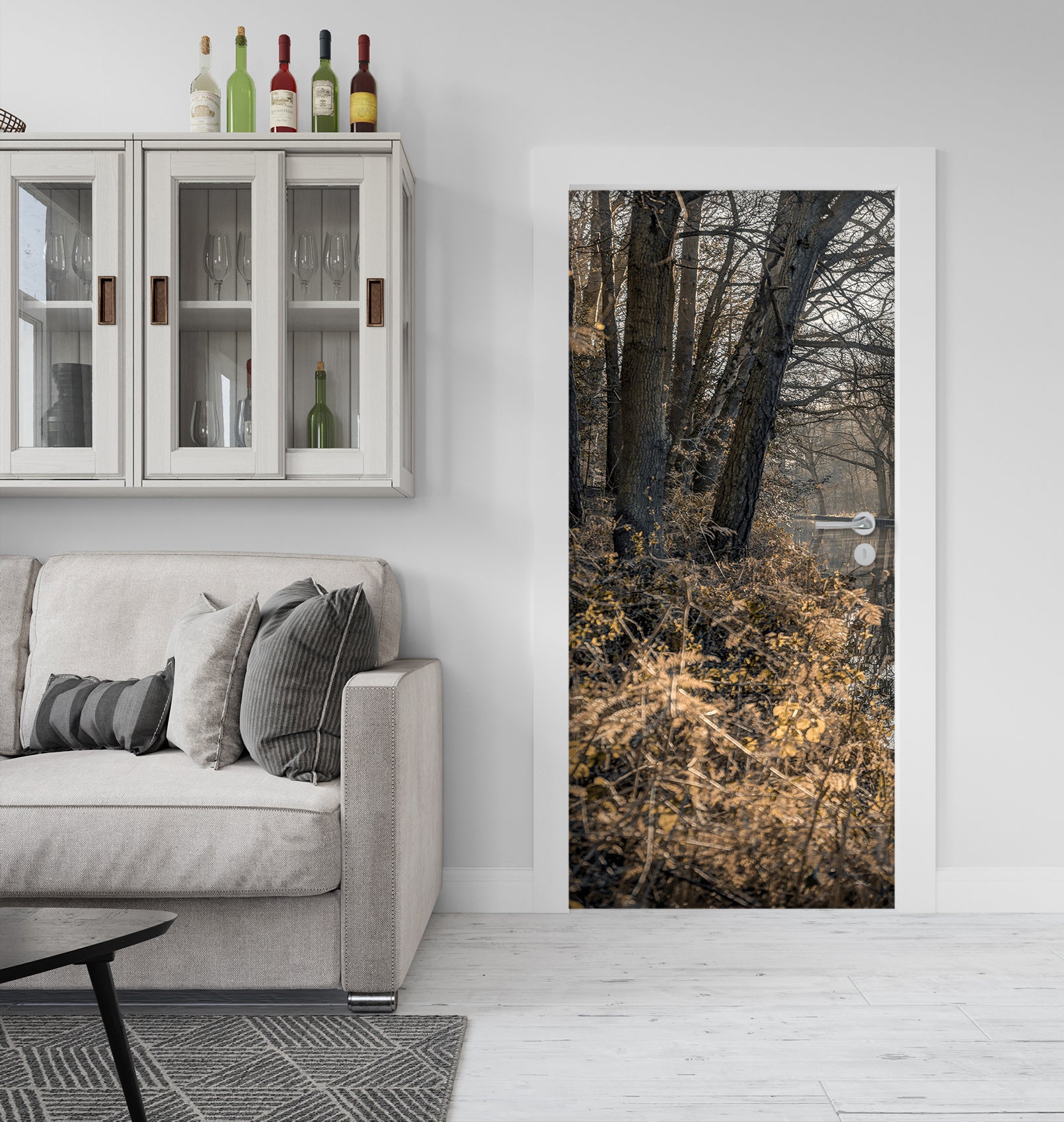 3D Grass Trees 106134 Assaf Frank Door Mural