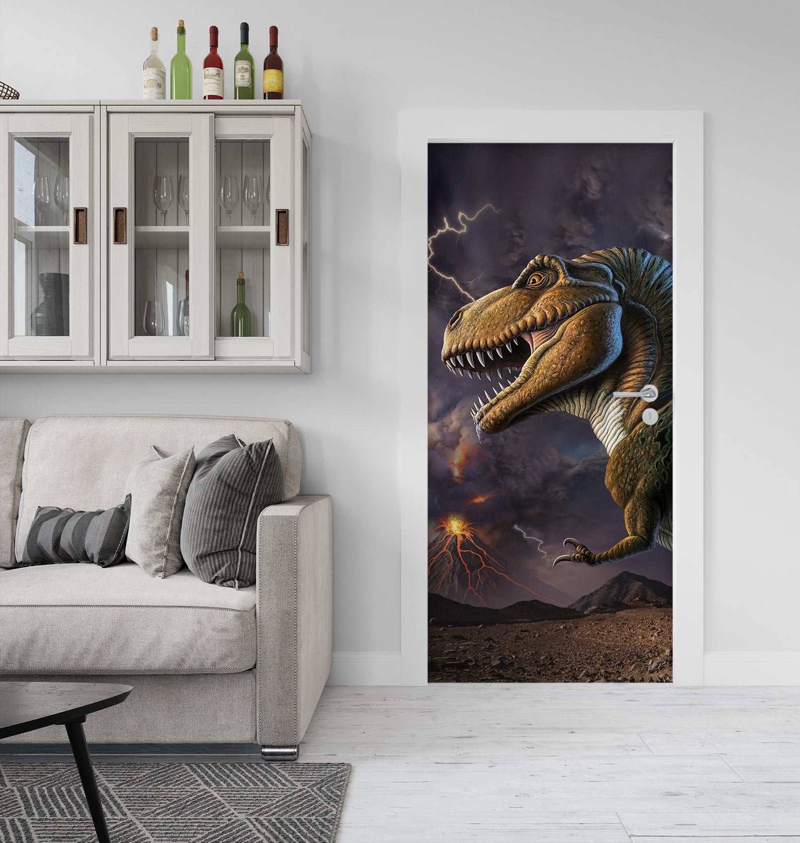 3D Dinosaur 112159 Jerry LoFaro Door Mural