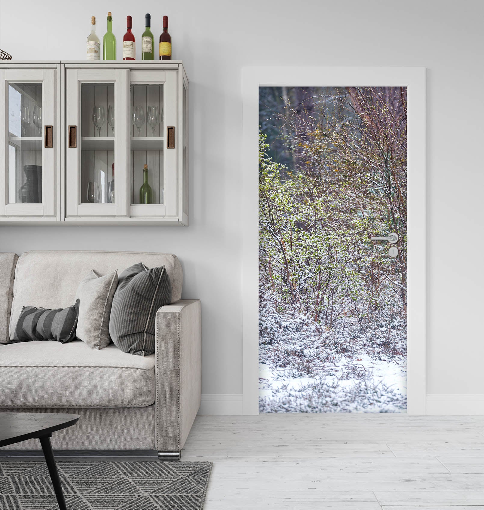 3D Snow Trees 5144 Assaf Frank Door Mural
