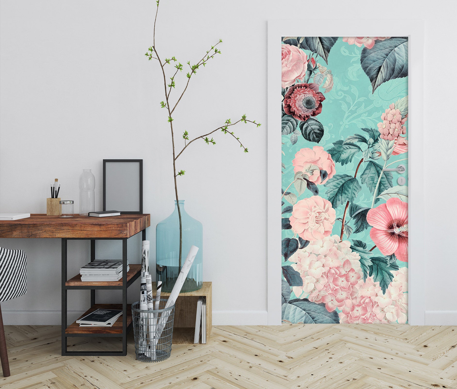 3D Flowers Clump 118143 Andrea Haase Door Mural