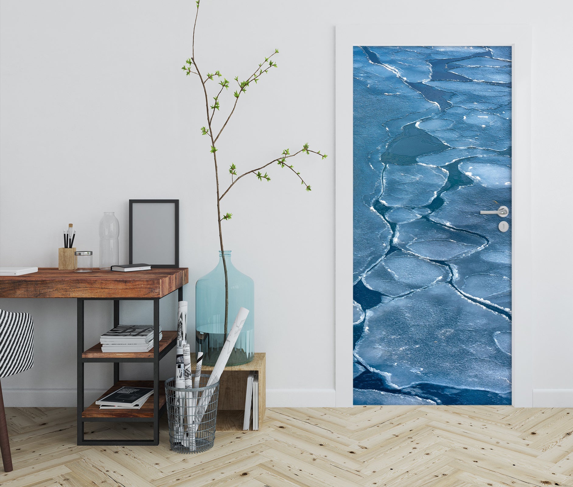 3D Water Surface Ice 119212 Marco Carmassi Door Mural