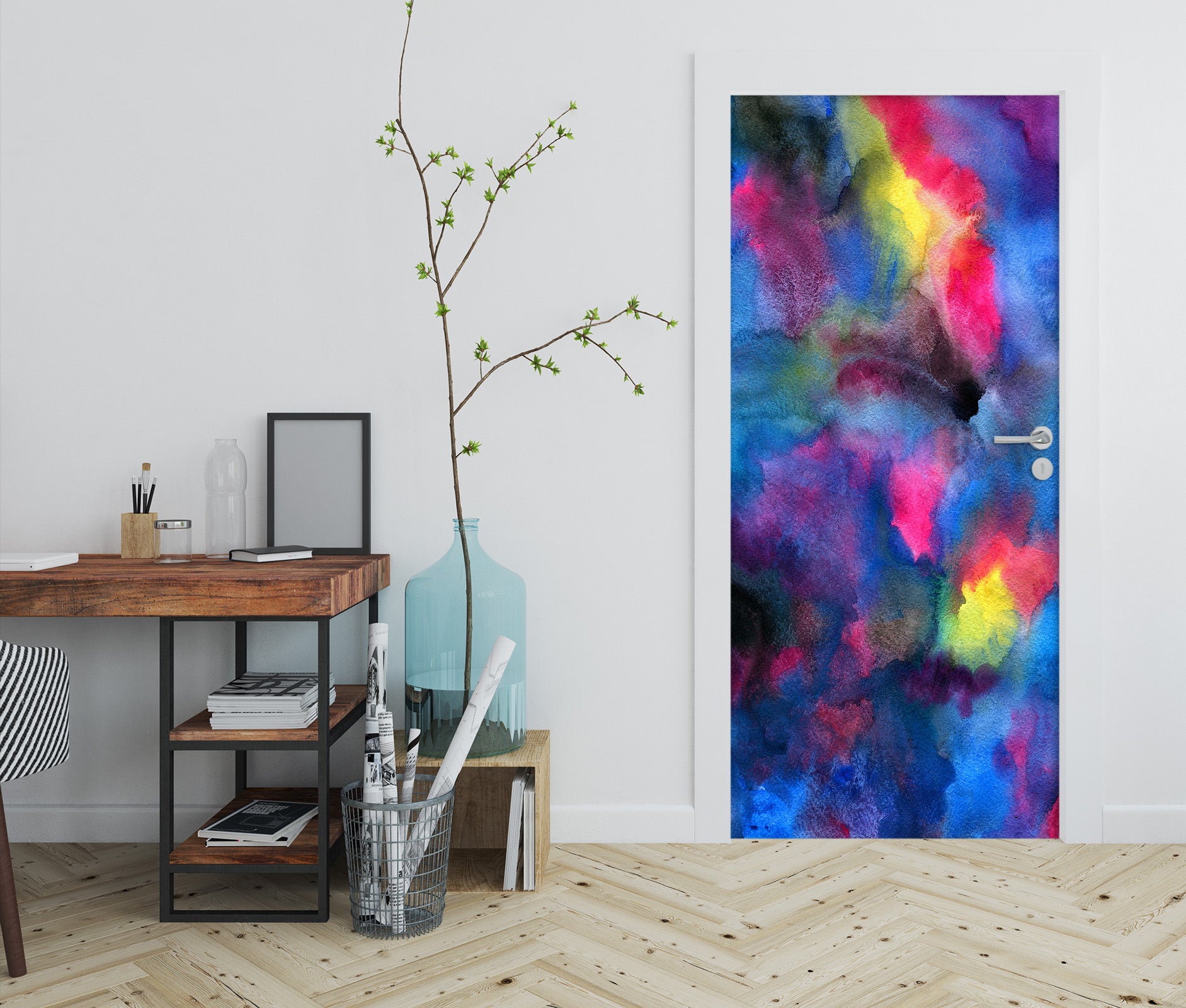 3D Colorful 21167 Door Mural