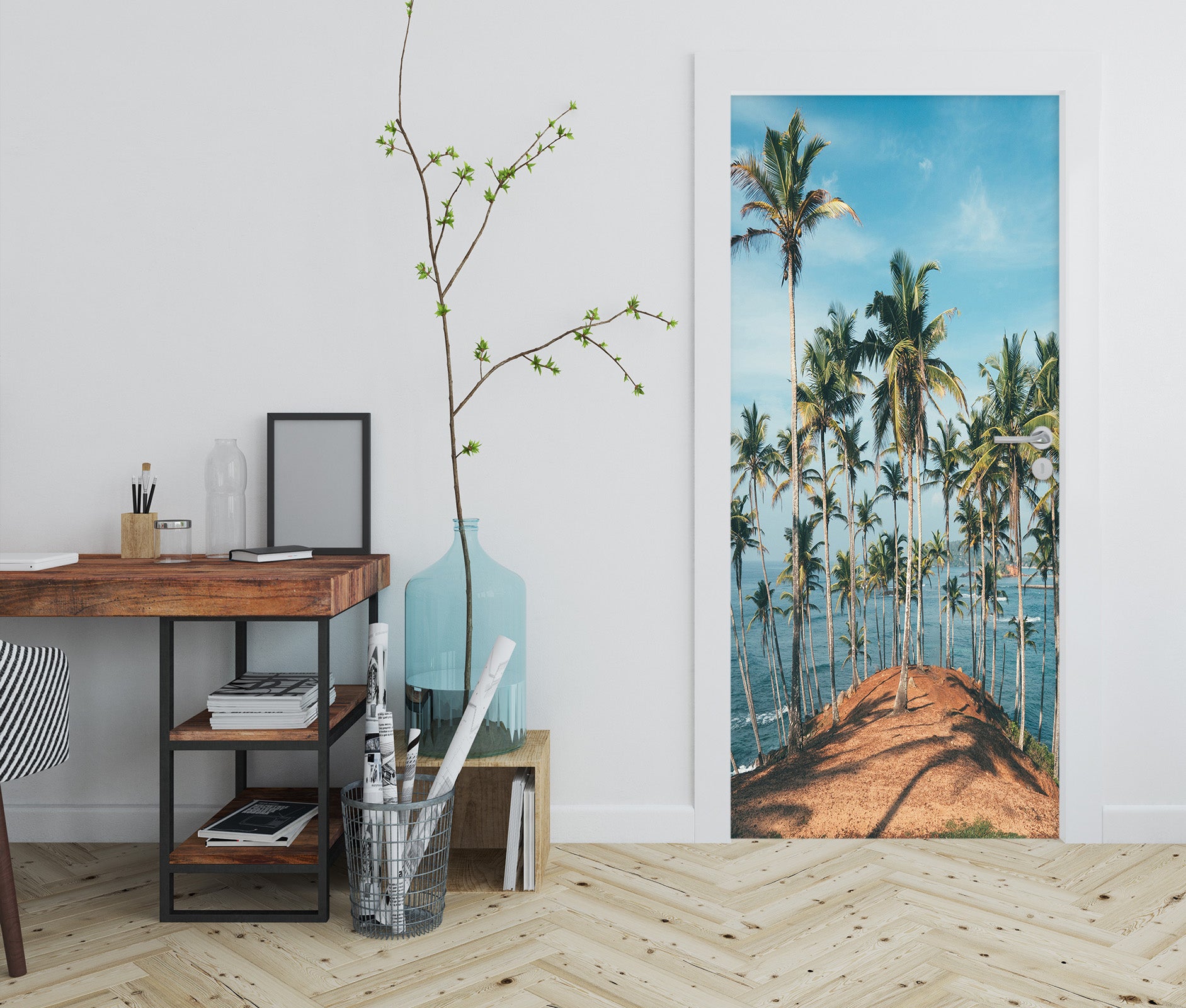 3D Coconut Grove 21217 Door Mural