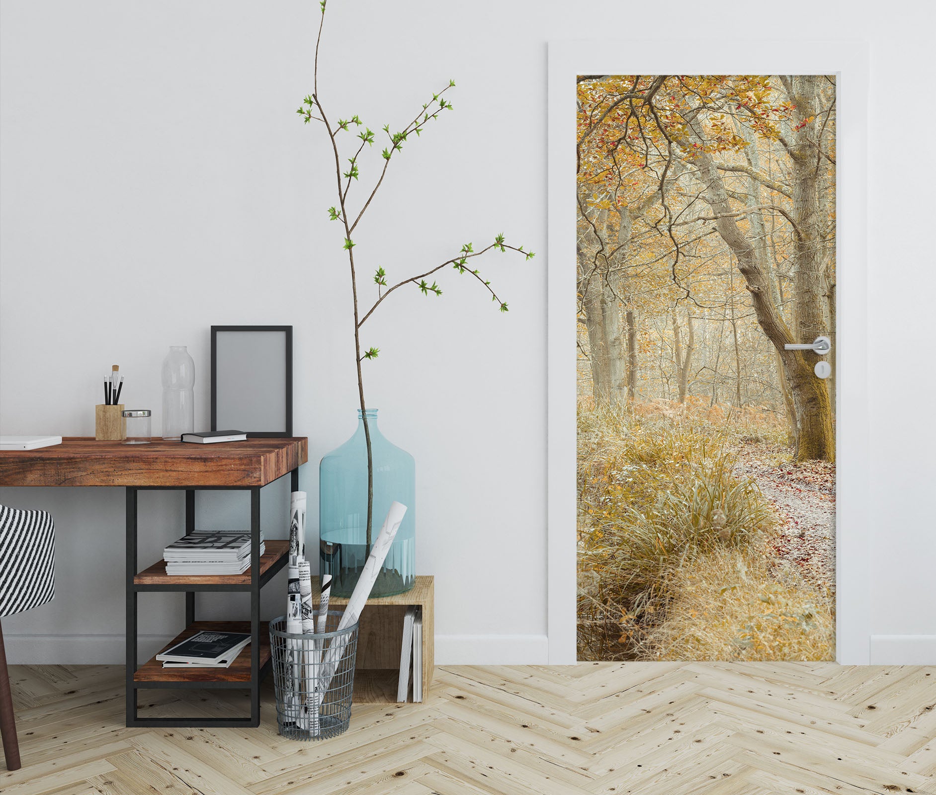 3D Forest Trail 5094 Assaf Frank Door Mural