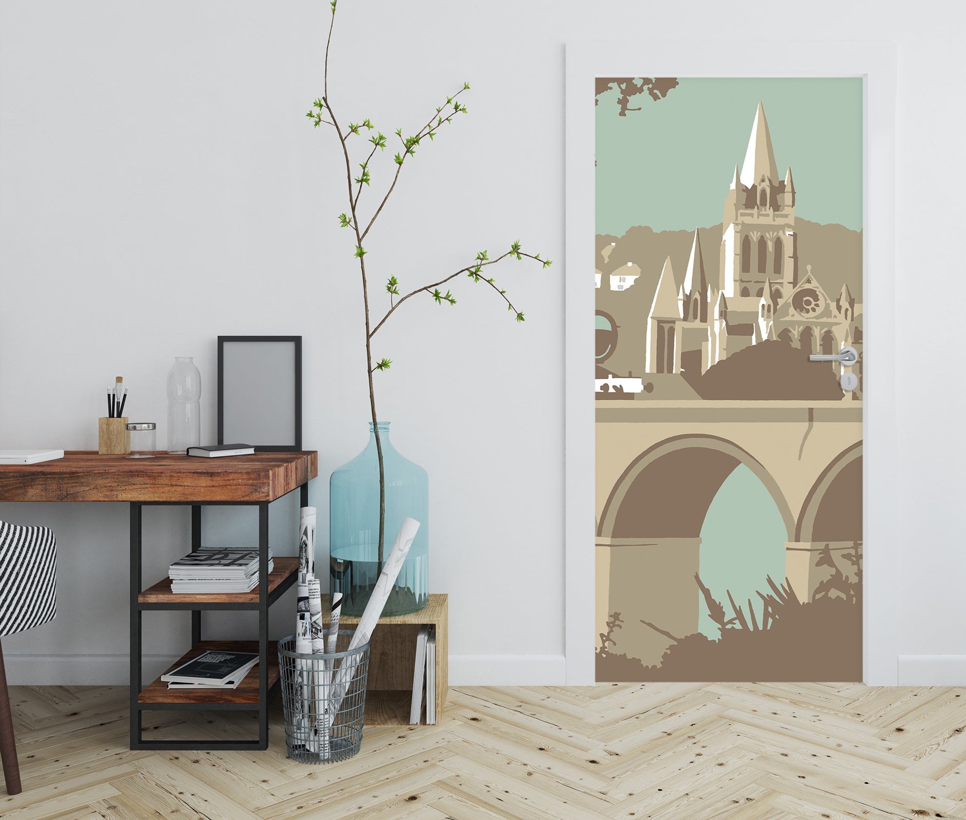 3D Bridge Castle 9290 Steve Read Door Mural