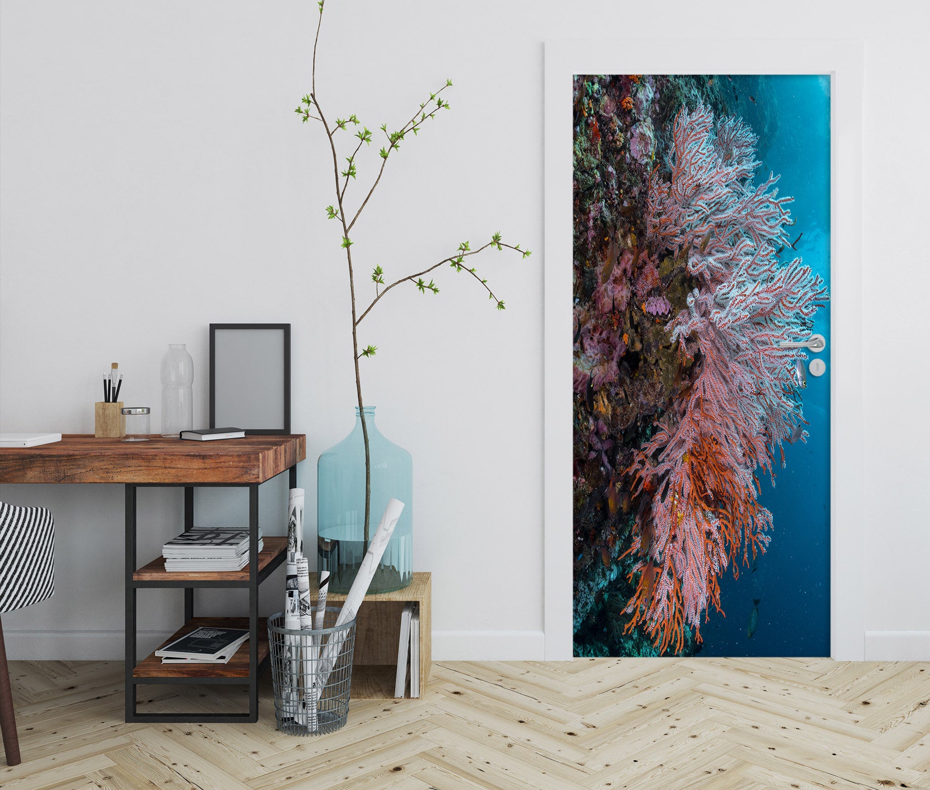 3D Coral 25133 Door Mural