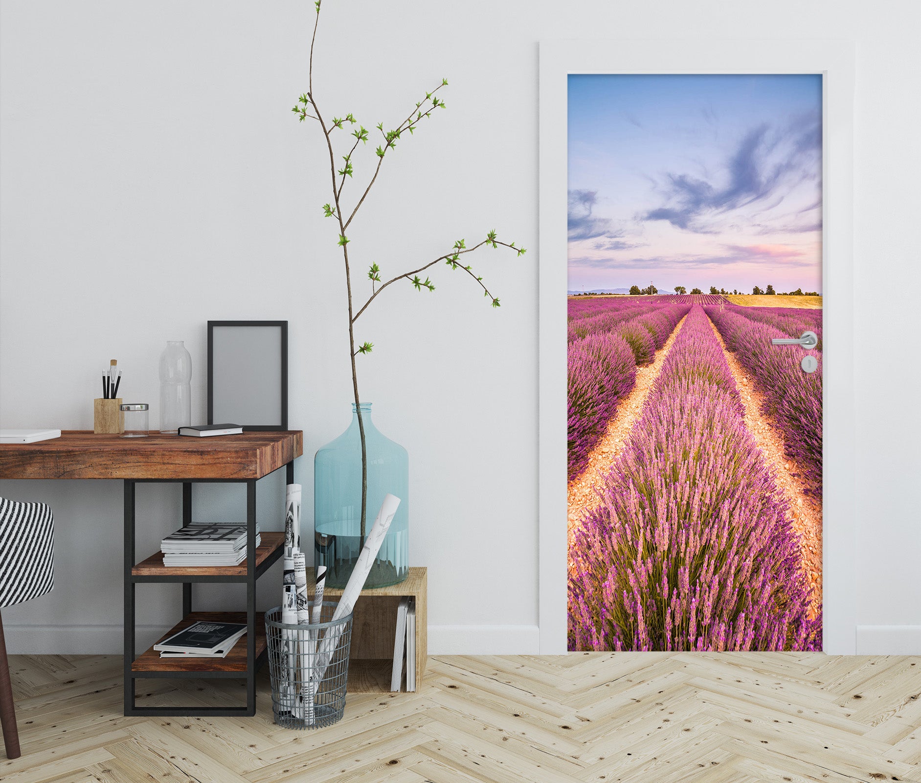 3D Flower Bush 25142 Door Mural