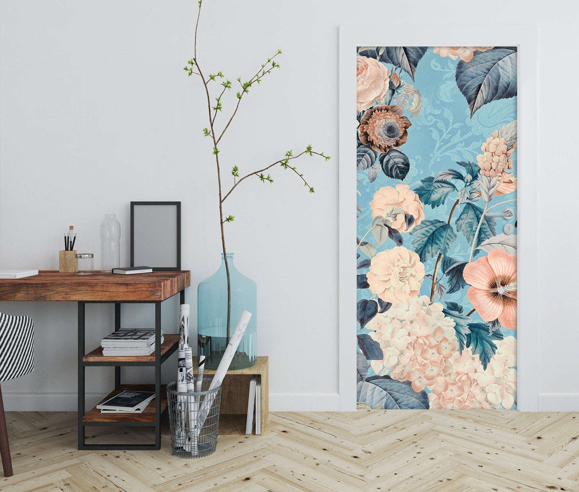 3D Flowers Pattern 118139 Andrea Haase Door Mural