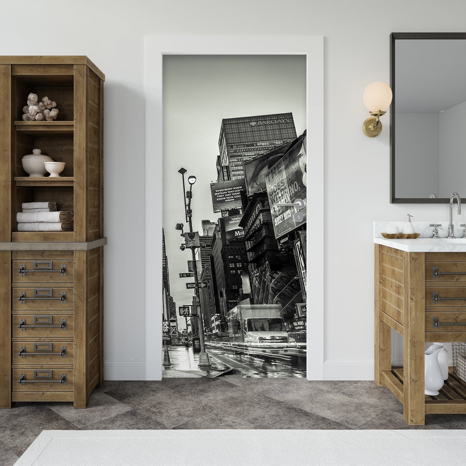 3D Street Building 101141 Assaf Frank Door Mural