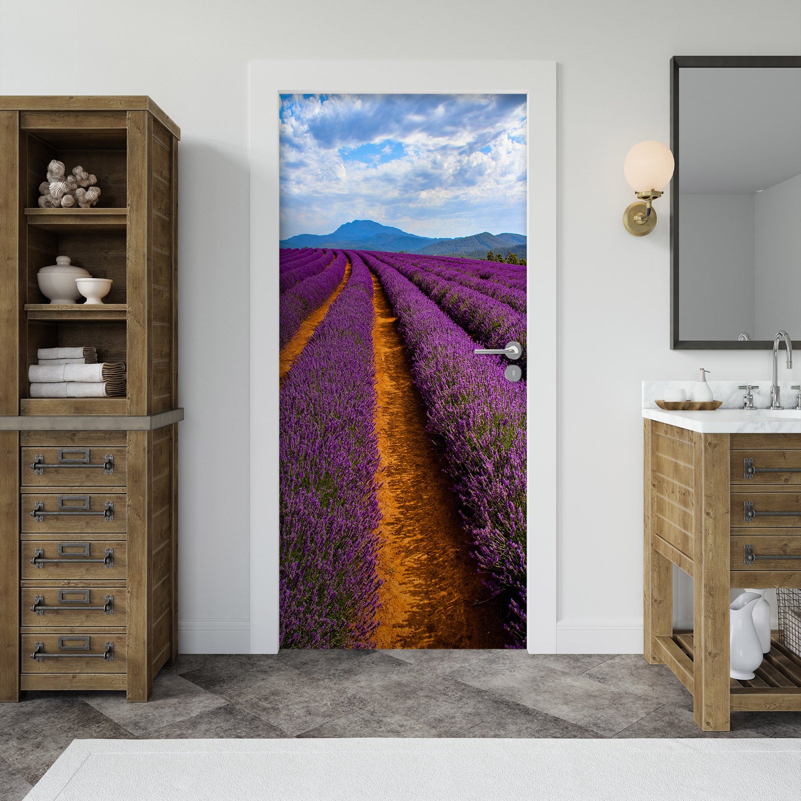 3D Flower Bush 25173 Door Mural