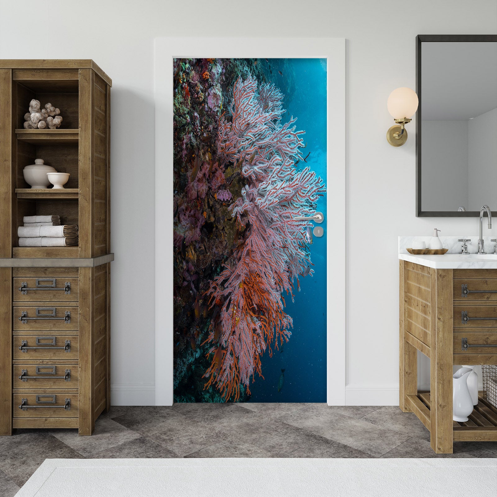 3D Coral 25133 Door Mural