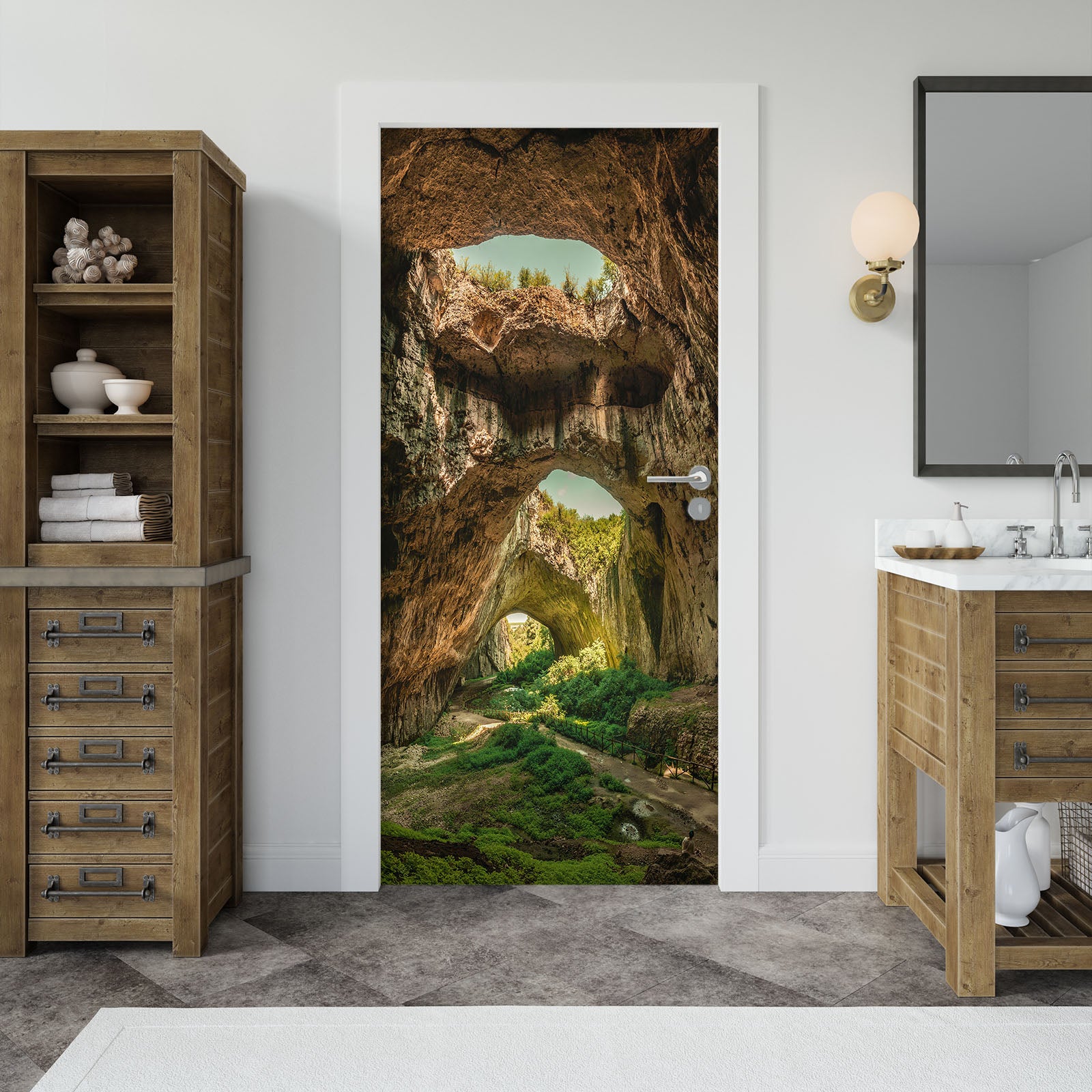 3D Grotto 25114 Door Mural