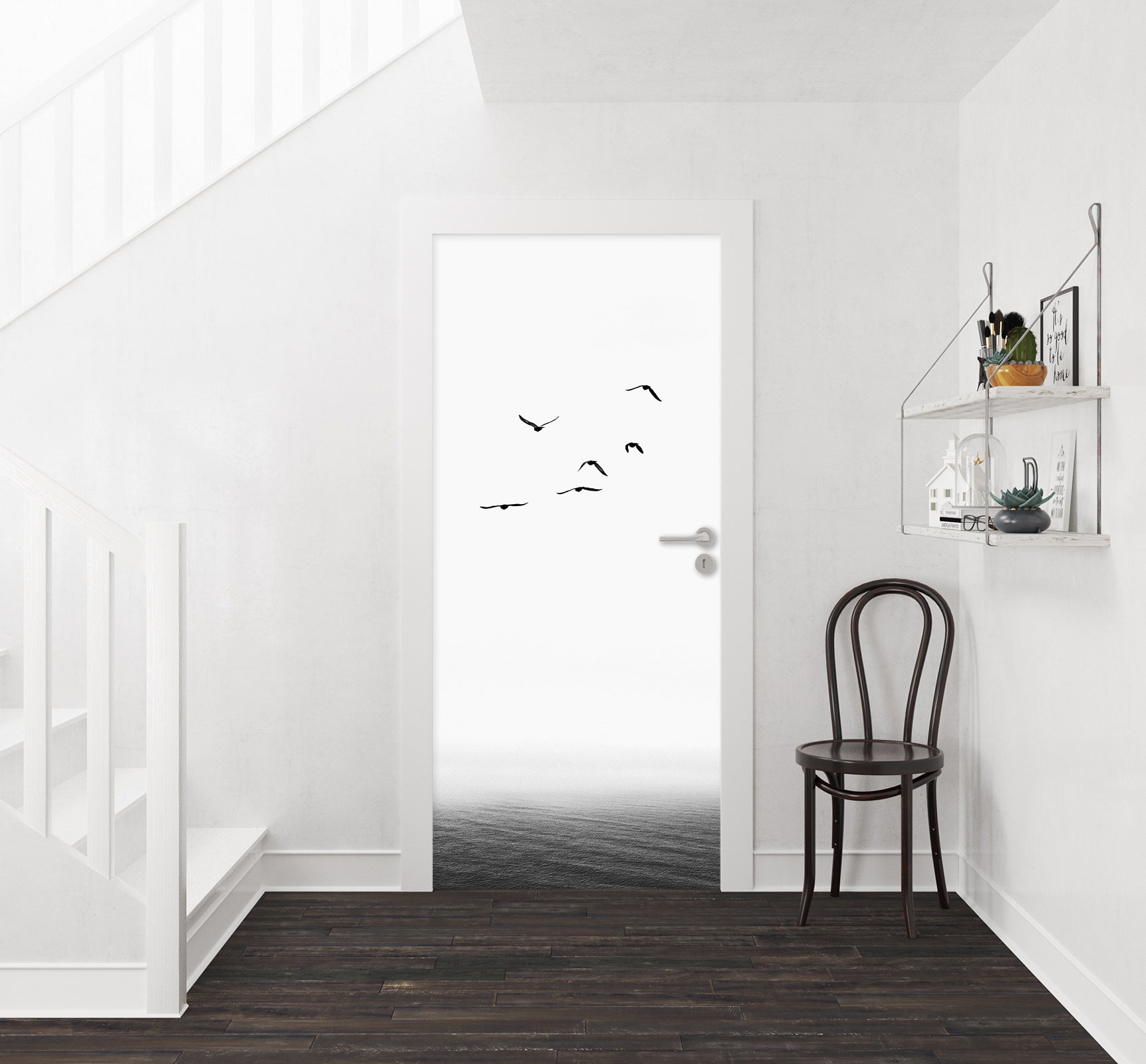 3D Flying Bird 10152 Boris Draschoff Door Mural