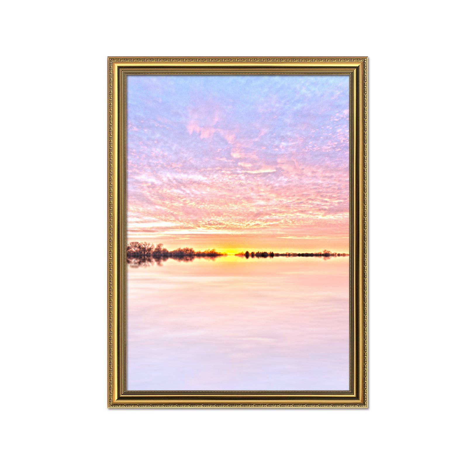3D Beautiful Dusk 093 Fake Framed Print Painting Wallpaper AJ Creativity Home 