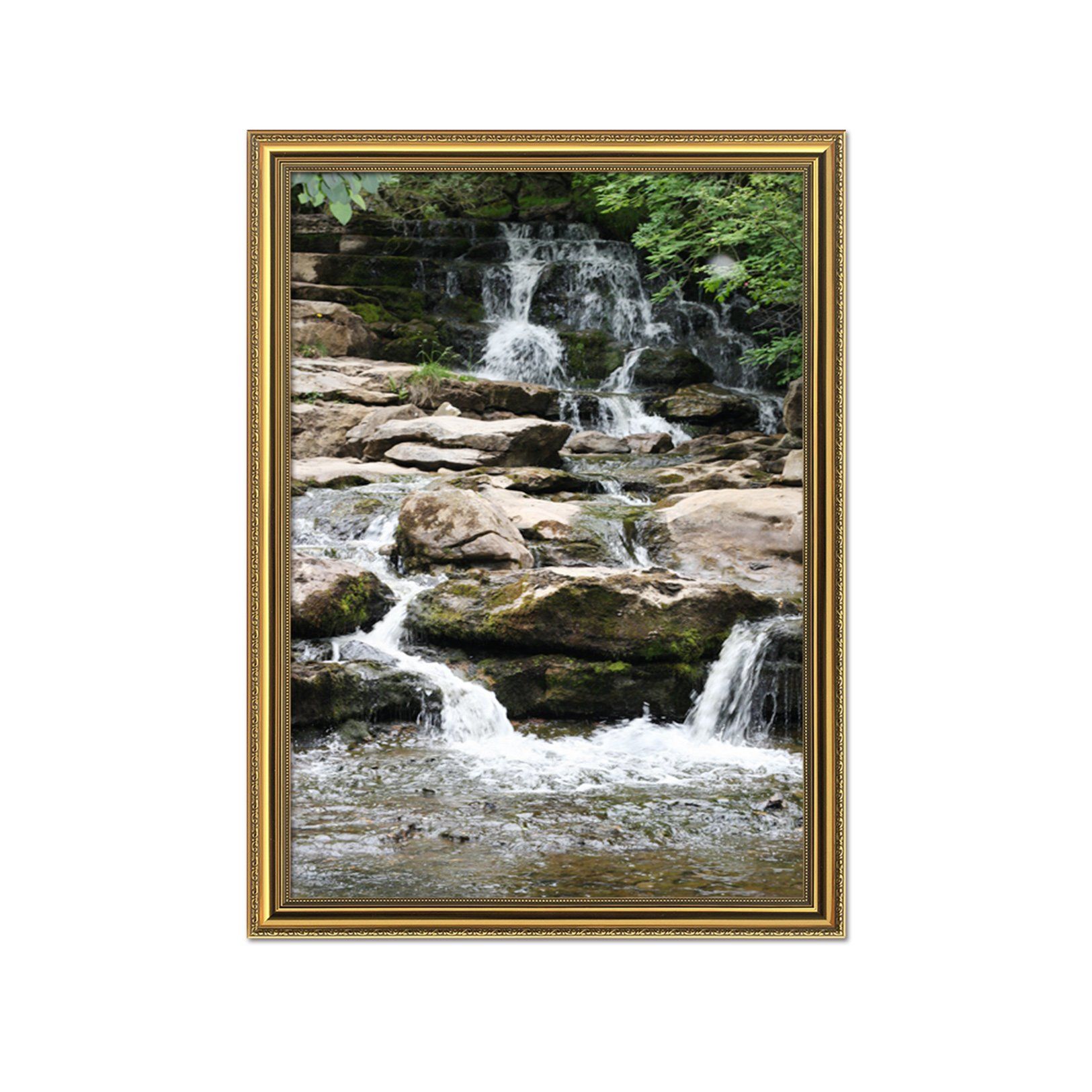 3D Small Stream 099 Fake Framed Print Painting Wallpaper AJ Creativity Home 