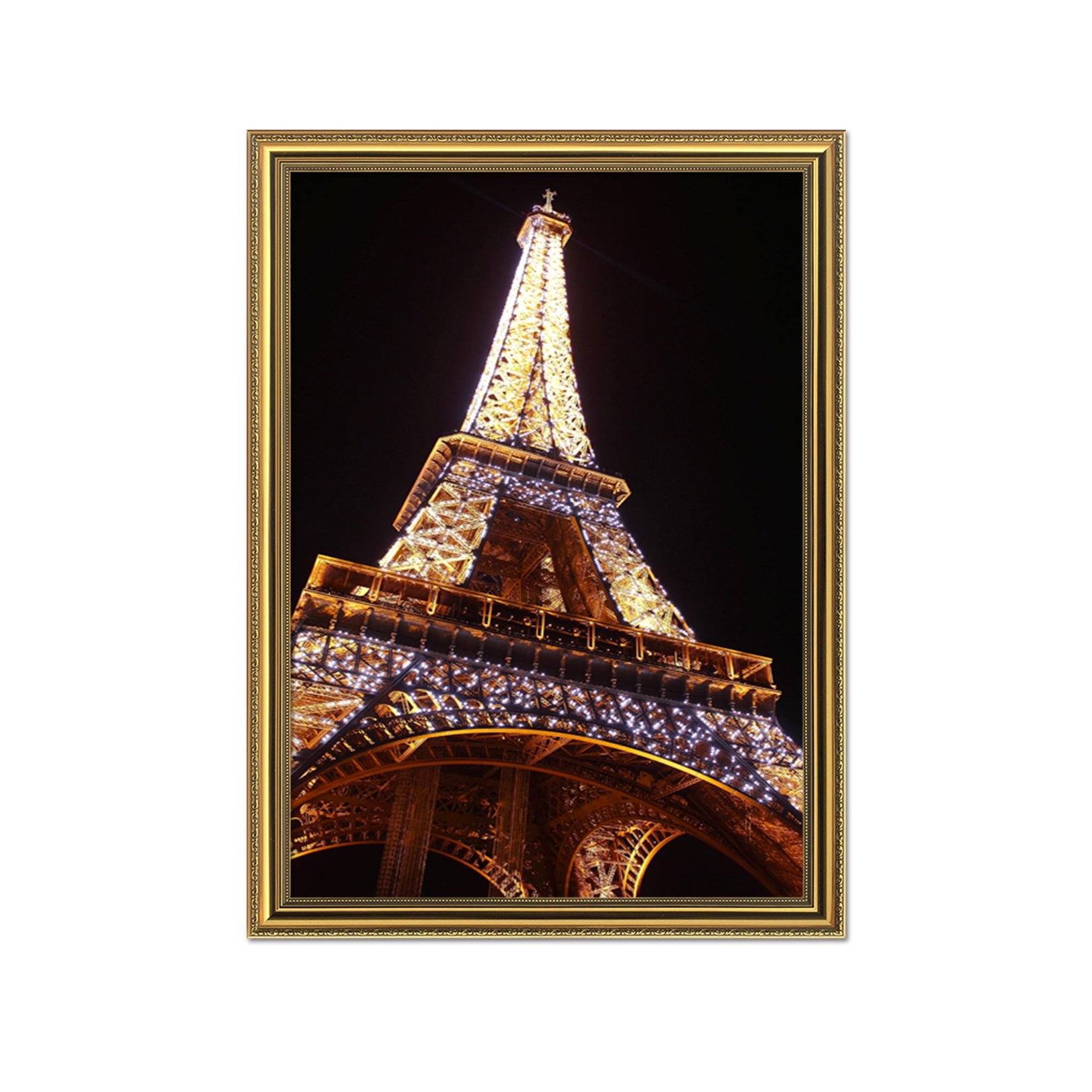 3D Night Tower 016 Fake Framed Print Painting Wallpaper AJ Creativity Home 