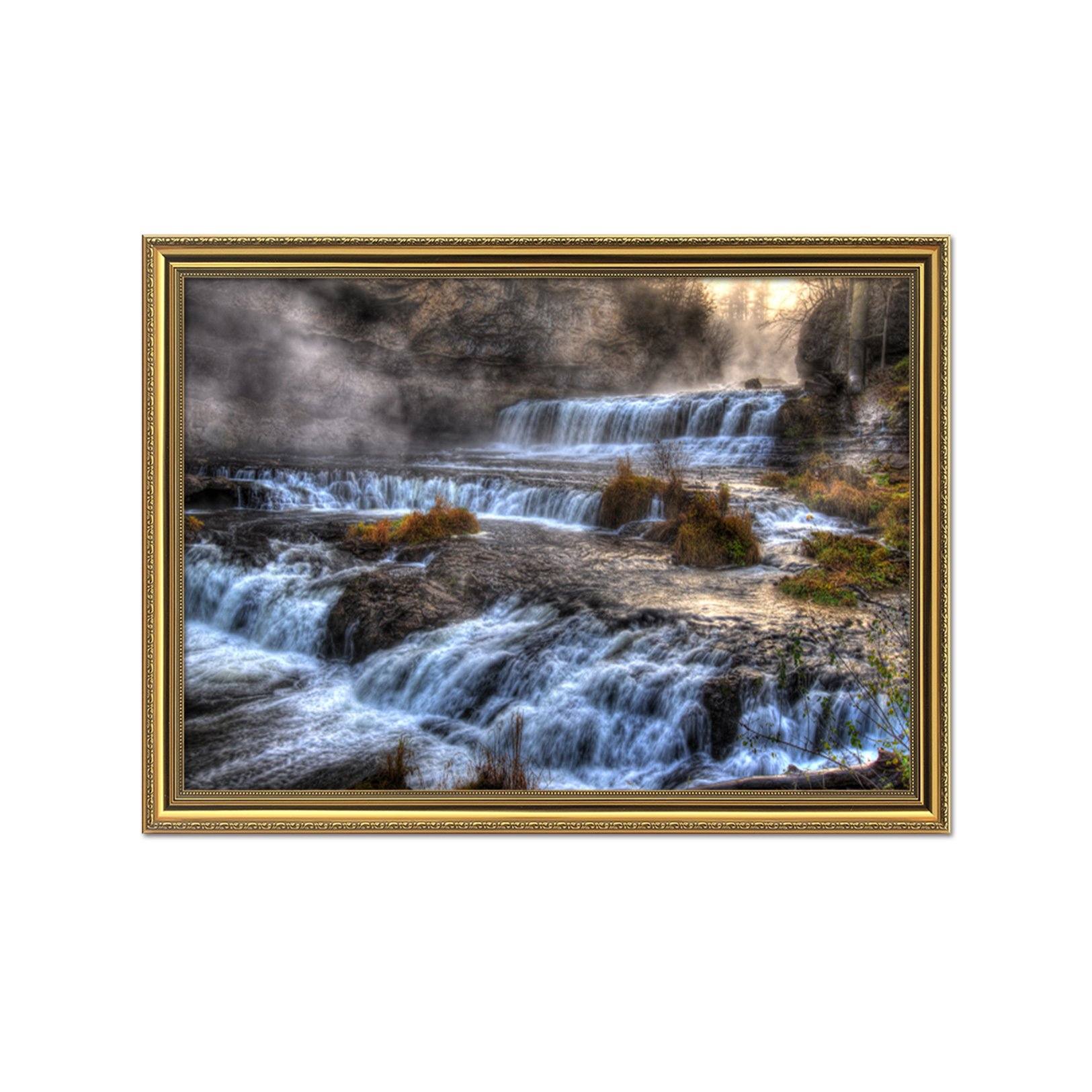 3D Small River 175 Fake Framed Print Painting Wallpaper AJ Creativity Home 