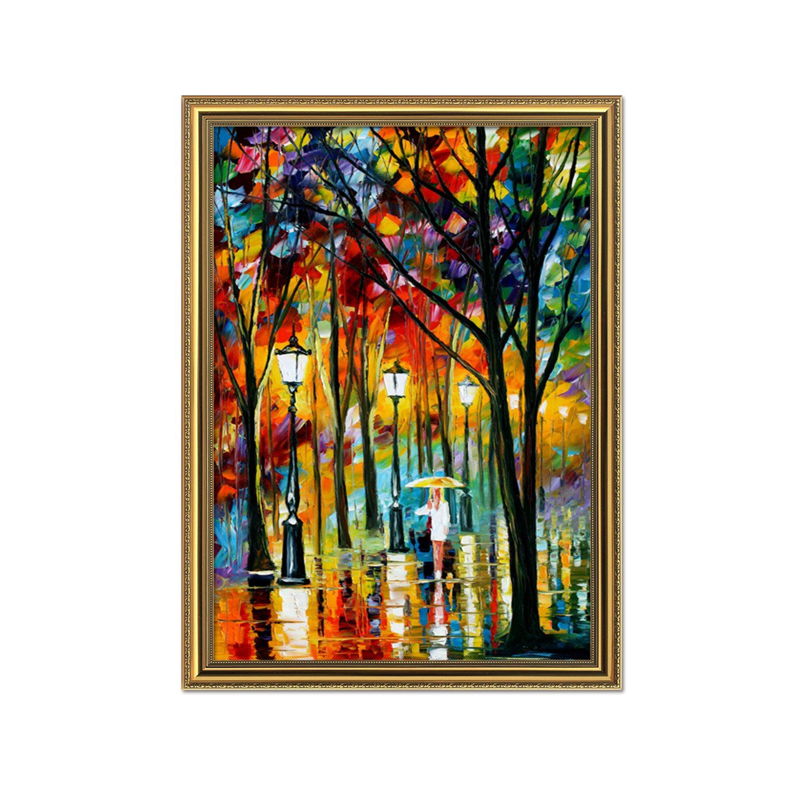 3D Street Light 085 Fake Framed Print Painting Wallpaper AJ Creativity Home 