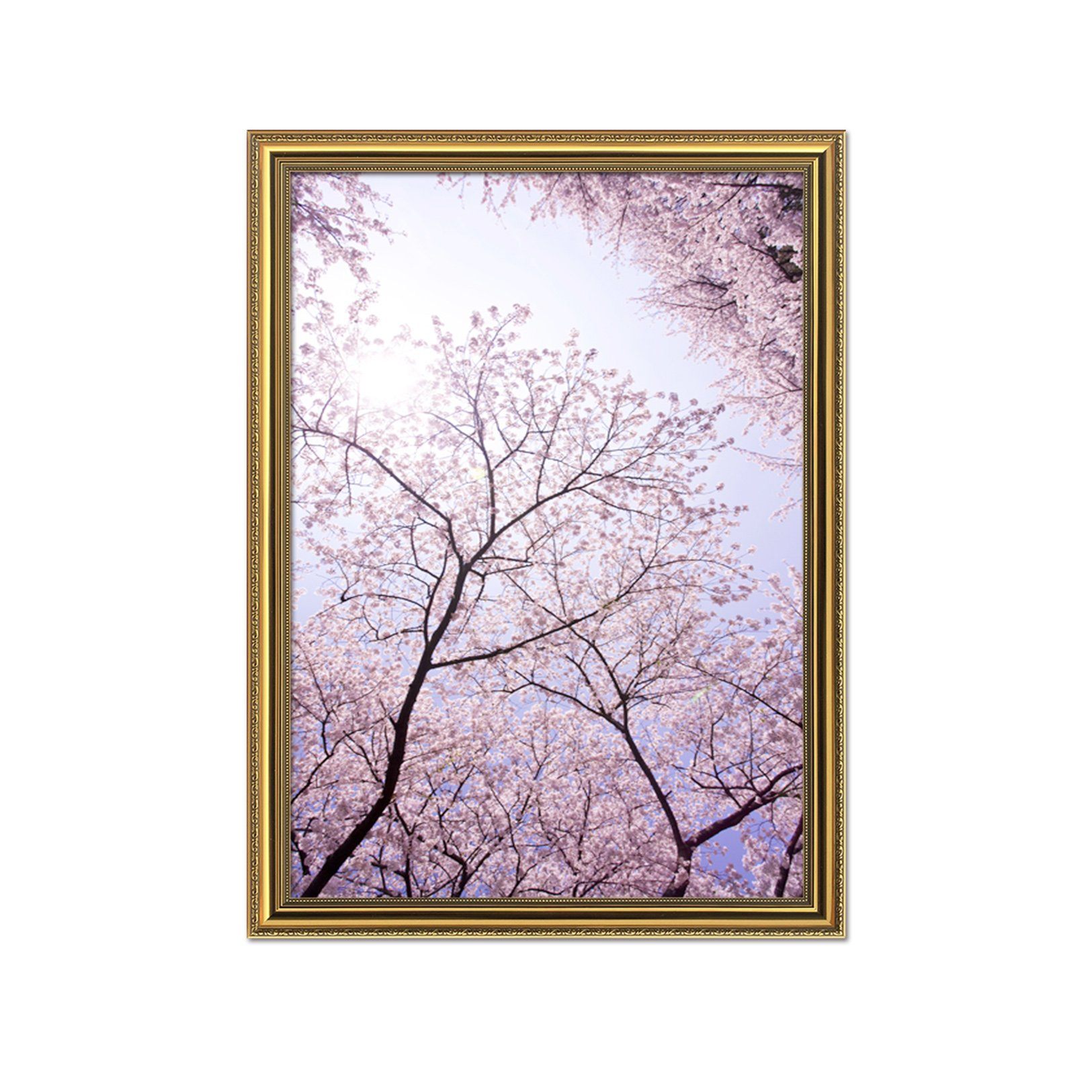 3D Tree Blossom 035 Fake Framed Print Painting Wallpaper AJ Creativity Home 