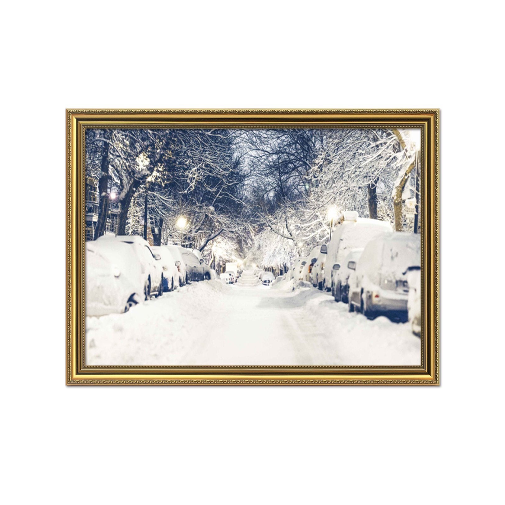 3D Snow Cover 025 Fake Framed Print Painting Wallpaper AJ Creativity Home 