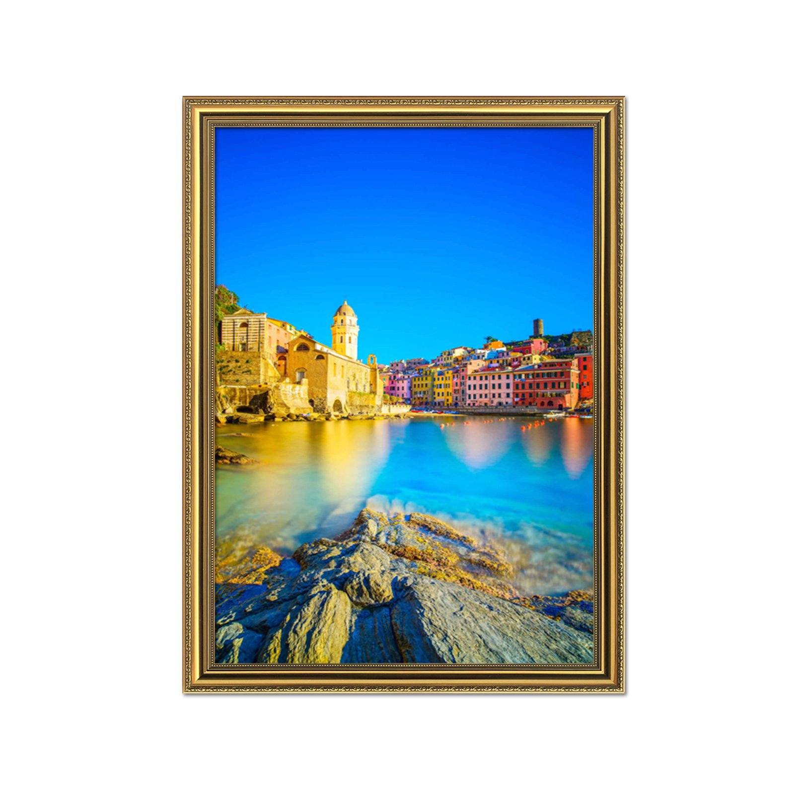 3D Sea View Roomr 004 Fake Framed Print Painting Wallpaper AJ Creativity Home 