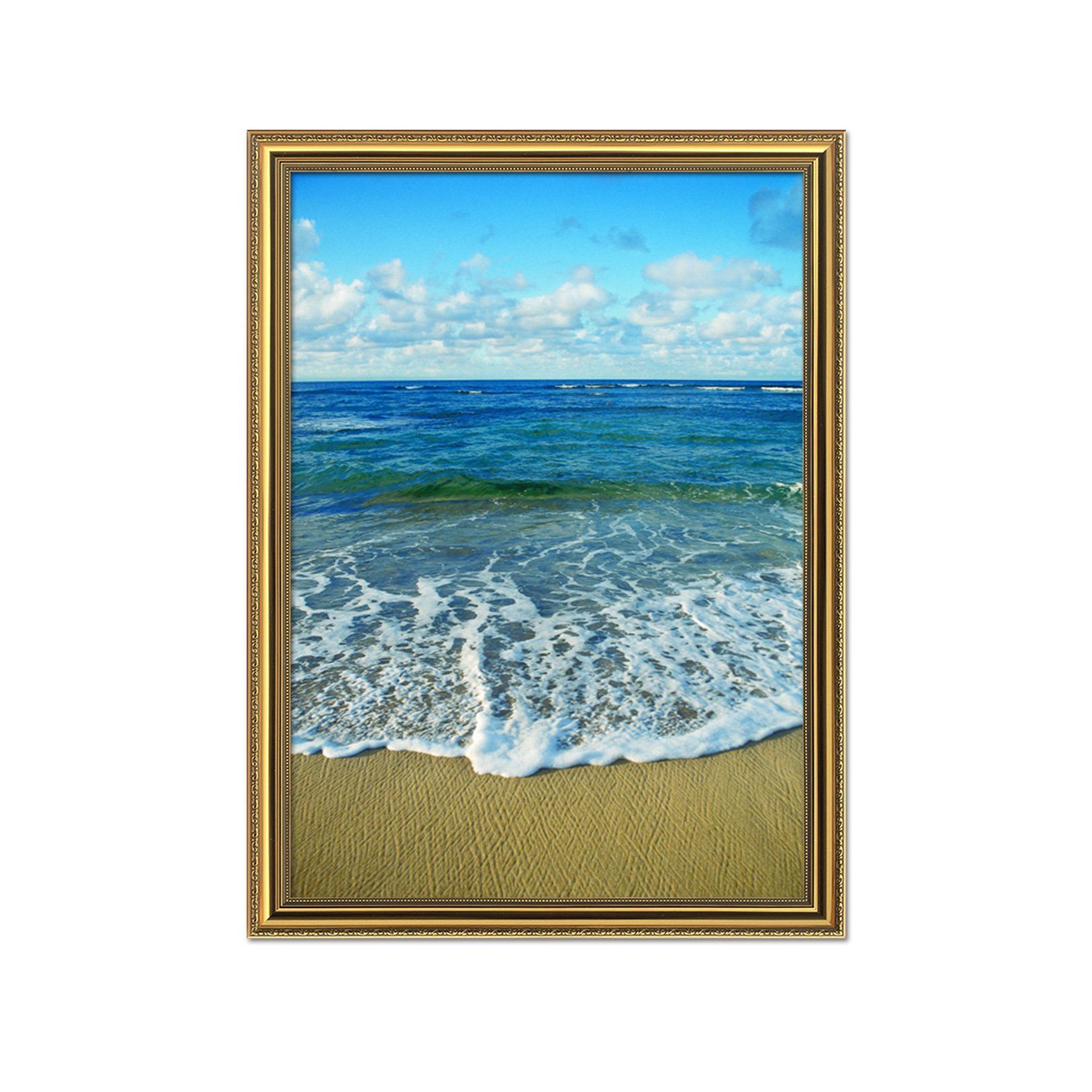 3D Endless Sea 082 Fake Framed Print Painting Wallpaper AJ Creativity Home 