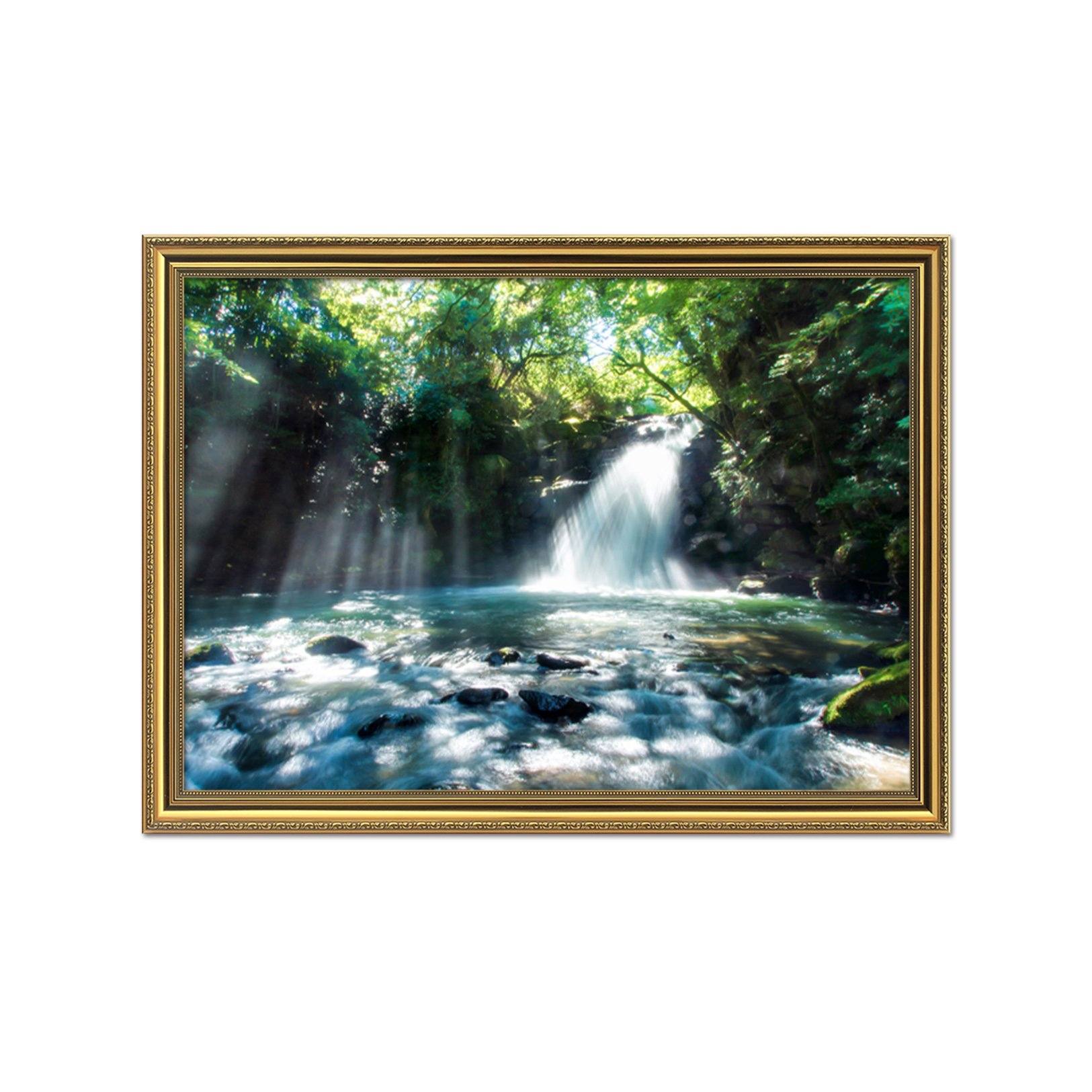 3D Sparkling Lake 195 Fake Framed Print Painting Wallpaper AJ Creativity Home 