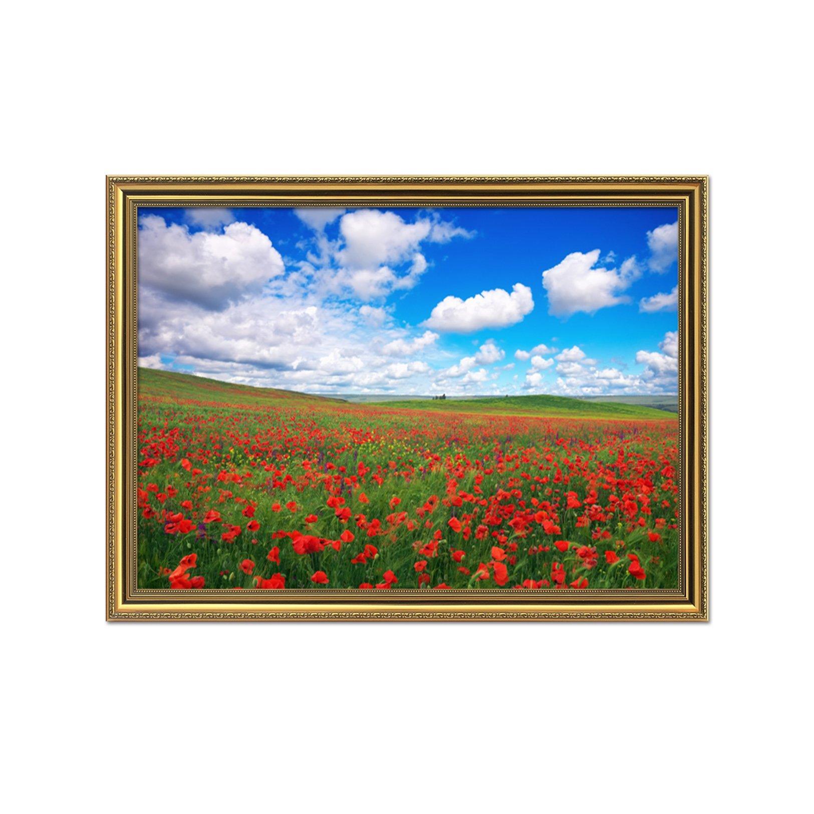 3D Flower Sea 168 Fake Framed Print Painting Wallpaper AJ Creativity Home 