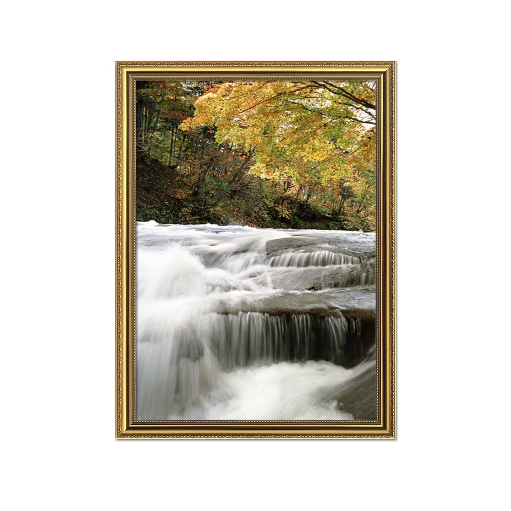 3D Forest River 006 Fake Framed Print Painting Wallpaper AJ Creativity Home 
